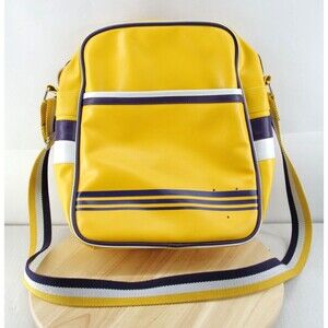 Antony Morato Crossbody‎ Shoulder Bag Italy Yellow Purple white Stripe